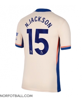 Billige Fotballdrakt Chelsea Nicolas Jackson #15 Replika Bortedrakt 2024-25 Kortermet